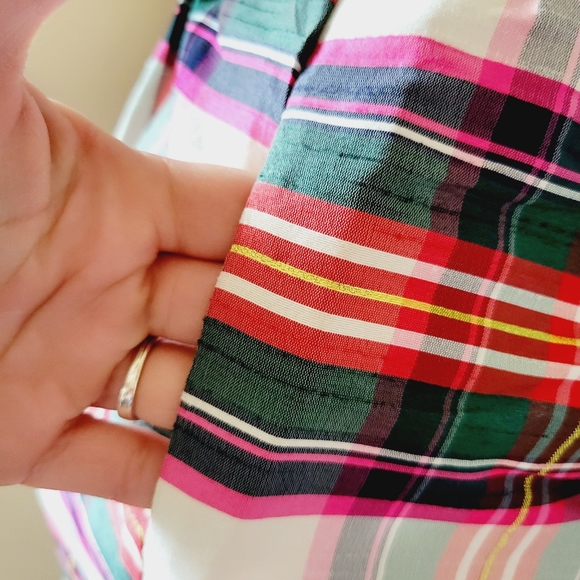 Crown & Ivy Plaid Skirt with Bow size 10p - Picture 5 of 10